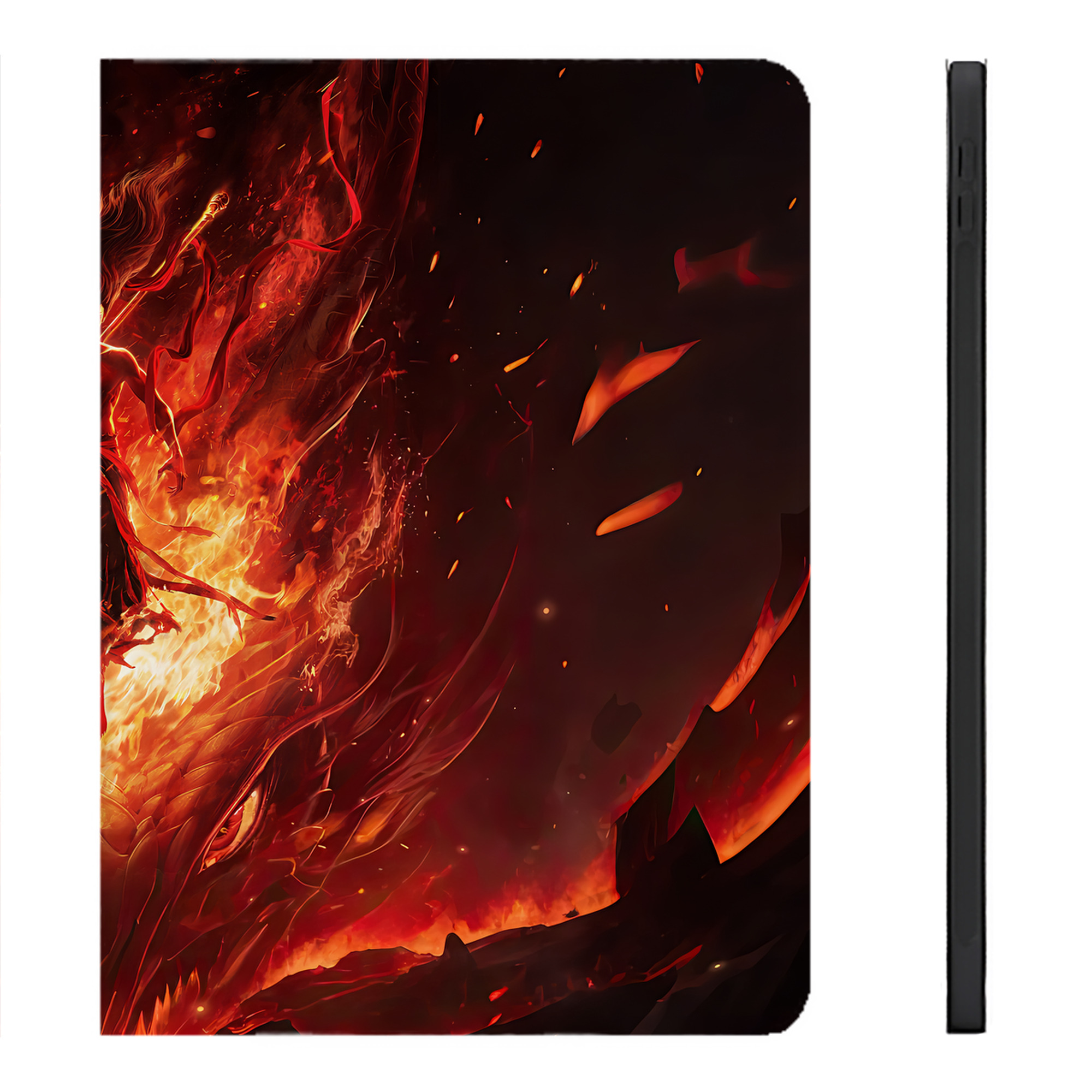 （画像用） Ne Zha 2 ナタ 魔童の大暴れ IPadケース ペンホルダー付き ブックスタイルデザイン